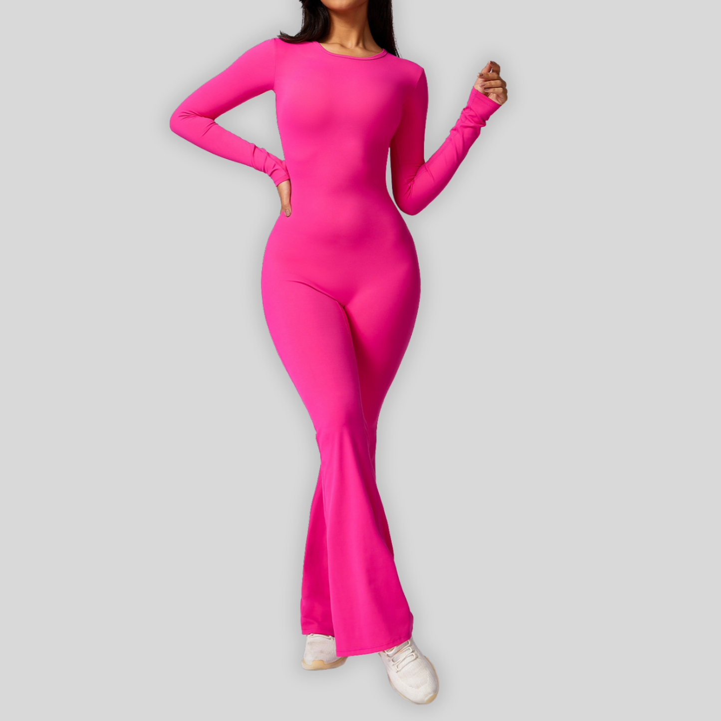 DEEP PUSH UP 2.0 BELL-SHAPED Long-sleeve Jumpsuit