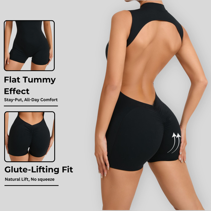 DEEP PUSH UP 2.0 Short-Sleeve Jumpsuit