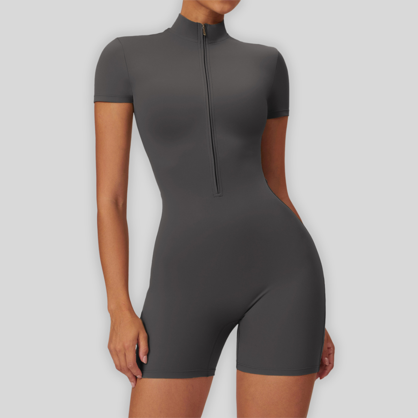 YOGA Zip Short Jumpsuit