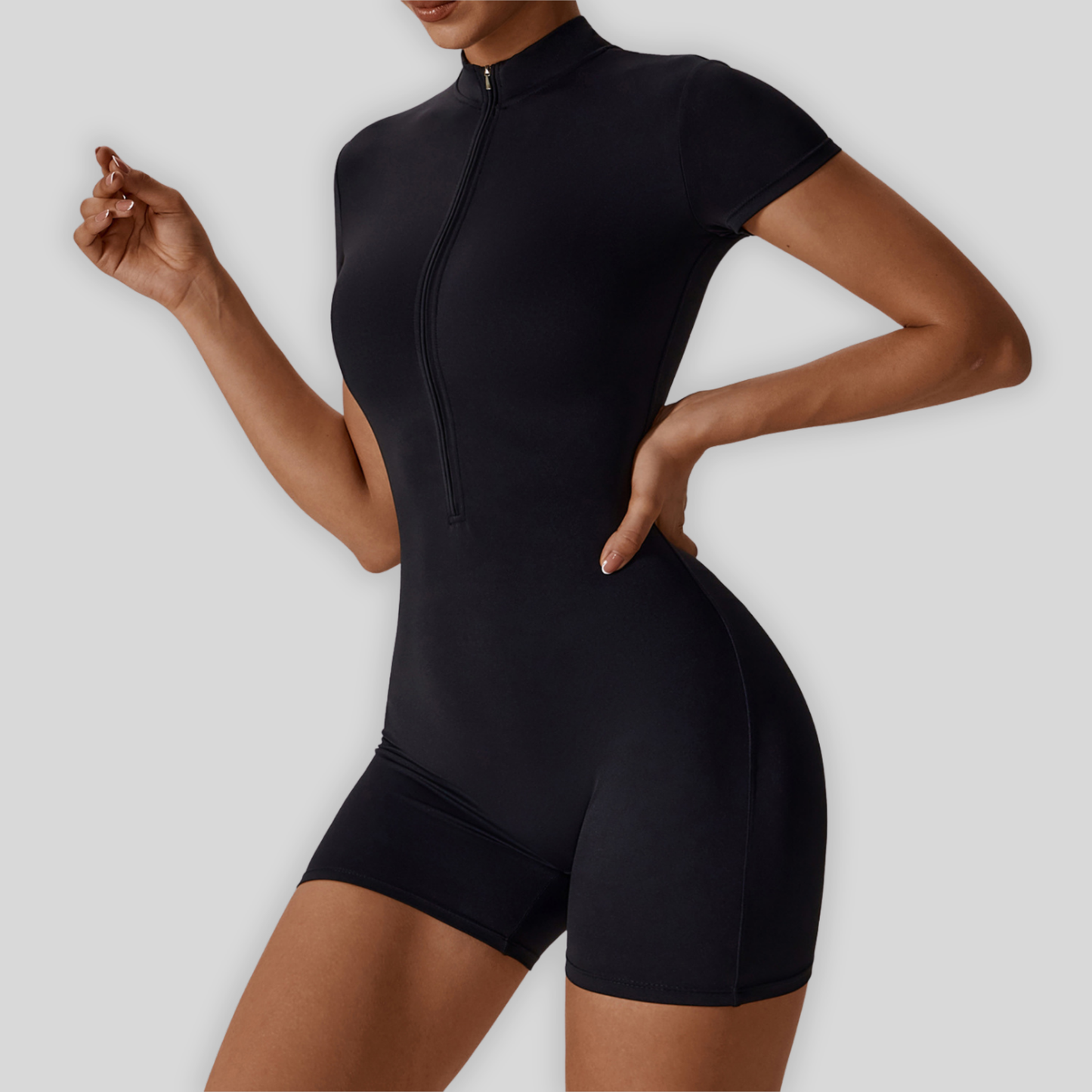 YOGA Zip Short Jumpsuit