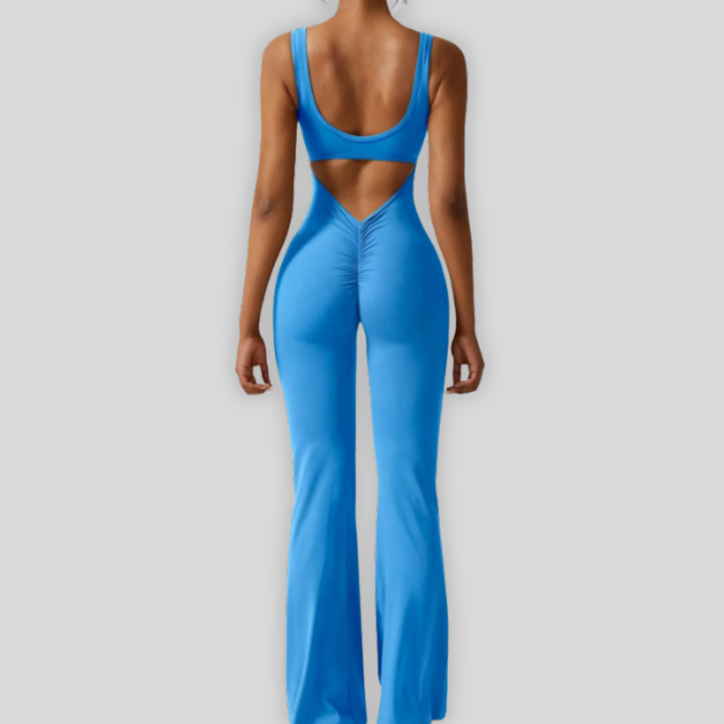 DEEP PUSH UP 2.0 BELL-SHAPED Short-Sleeve Jumpsuit