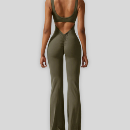 DEEP PUSH UP 2.0 BELL-SHAPED Short-Sleeve Jumpsuit