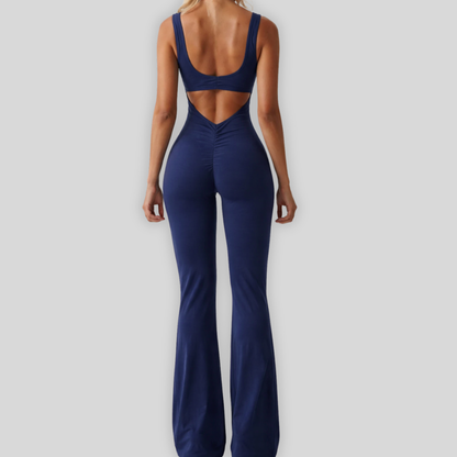 DEEP PUSH UP 2.0 BELL-SHAPED Short-Sleeve Jumpsuit