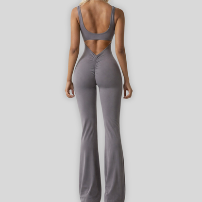 DEEP PUSH UP 2.0 BELL-SHAPED Short-Sleeve Jumpsuit